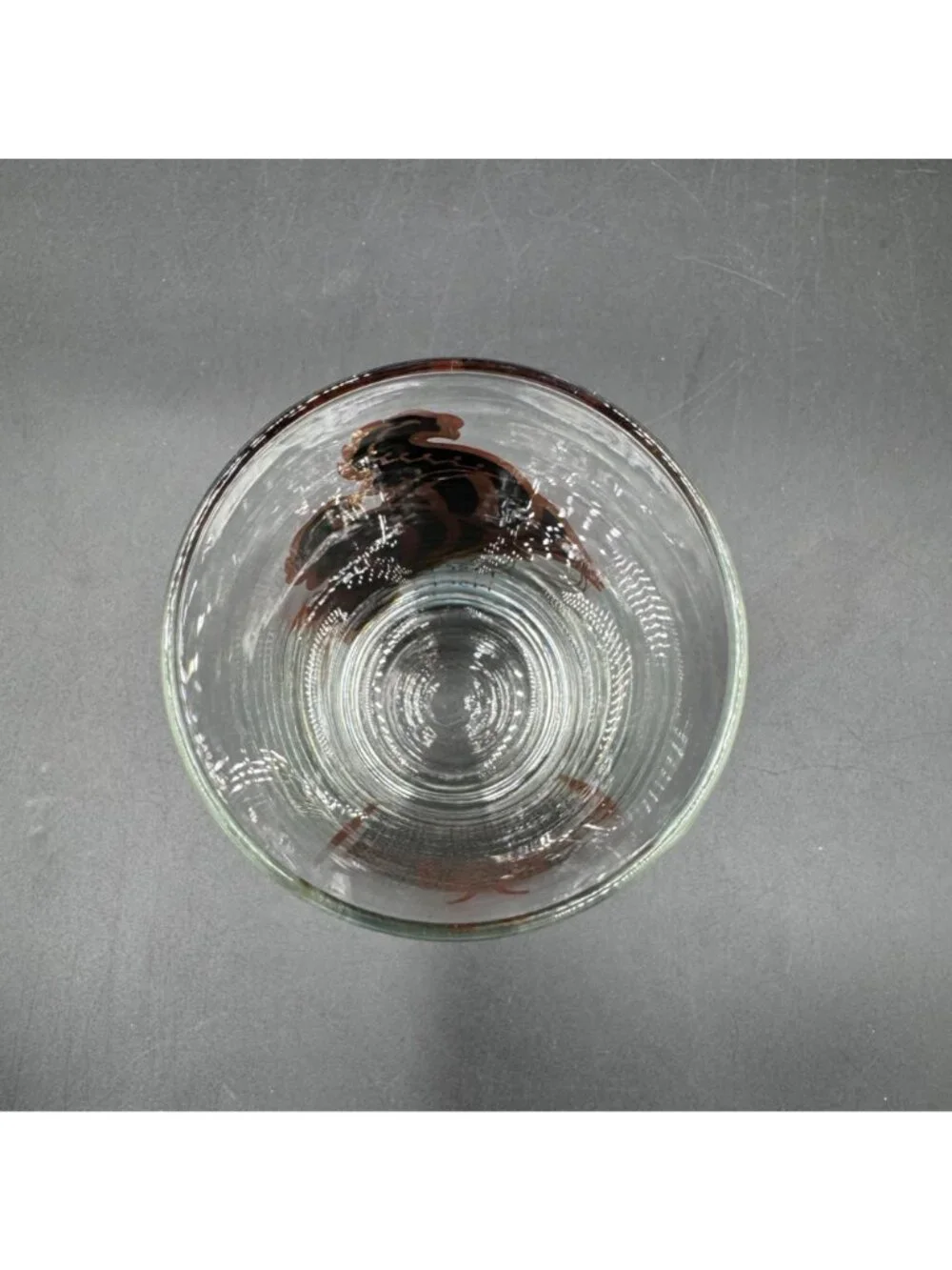 Vintage 1970s Anchor Hocking Pisces Zodiac Gold Highball Glass 5.5